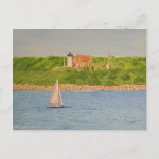 Carte Postale Phare II de point de Nobska (Devant)