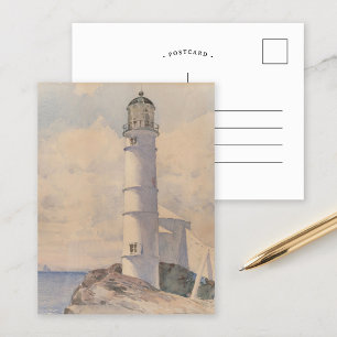 Carte Postale Phare, île des Chaussures   Childe Hassam