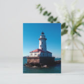 Carte Postale Phare, Jetée de la Marine de Chicago (Debout devant)