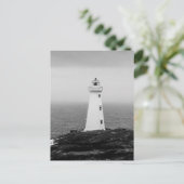 Carte Postale Phare minimaliste noir blanc (Debout devant)