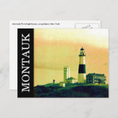 Carte Postale phare montauk (Devant / Derrière)