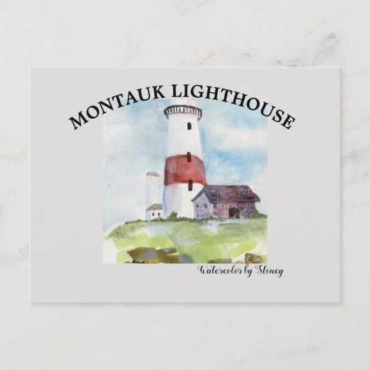 Carte postale Phare Montauk (Devant)