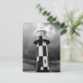 Carte Postale Phare Noir Et Blanc (Debout devant)