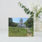 Carte Postale Phare Old Mission Point (Debout devant)