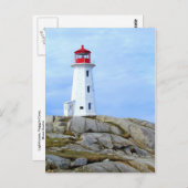 Carte Postale Phare, Peggy's Cove, NS (Devant / Derrière)