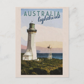 Carte Postale Phare perpendiculaire Point Australie vintage