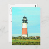 Carte Postale Phare principal de Sankaty - REGARD VINTAGE (Devant / Derrière)