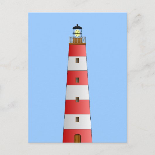 Carte Postale Phare rayé (Devant)