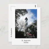 Carte Postale Phare St Augustine Floride 1 (Devant / Derrière)