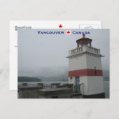 Carte Postale Phare Stanley Park Vancouver Canada (Devant / Derrière)