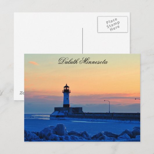 Carte Postale Phare Sunrise (Devant / Derrière)