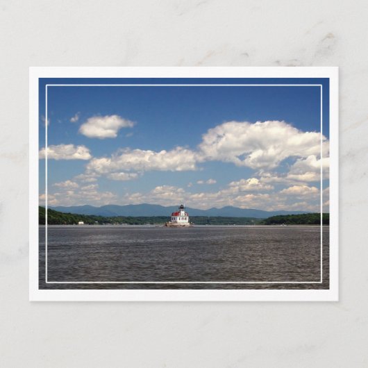 Carte Postale Phare sur l'Hudson (Devant)