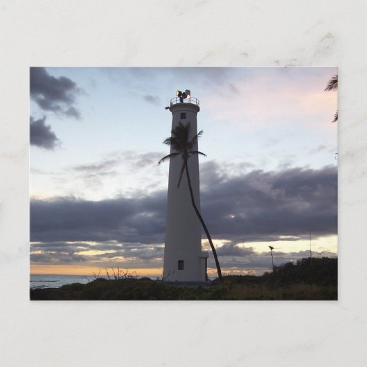 Carte Postale Phare sur Oahu Point (Devant)