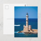 Carte Postale Phare vénitien sur la mer Bleue (Devant / Derrière)