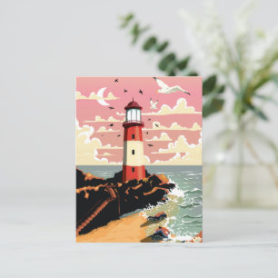 Carte Postale Phare vintage