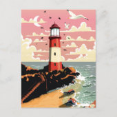 Carte Postale Phare vintage (Devant)