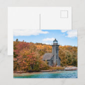 Carte Postale Phares | Grand Island East Channel Light (Devant / Derrière)