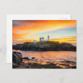 Carte Postale Phares | Nubble Lighthouse Maine (Devant / Derrière)
