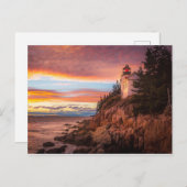 Carte Postale Phares | Parc national d'Acadia dans le Maine (Devant / Derrière)