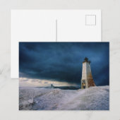 Carte Postale Phares | Phare de Frankfort sur le lac Michigan (Devant / Derrière)
