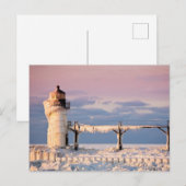 Carte Postale Phares | Phare du lac Michigan (Devant / Derrière)