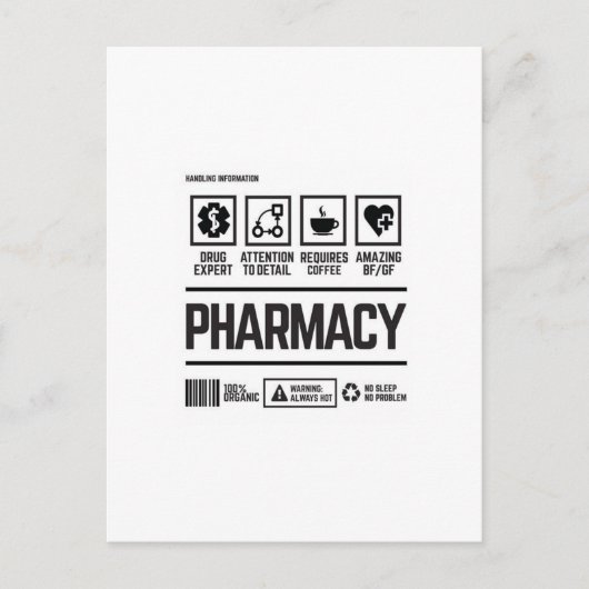 Carte Postale pharmacie (Devant)