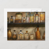 Carte Postale Pharmacie - Médecine du passé (Devant / Derrière)