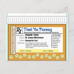 Carte Postale Pharmacie Merci