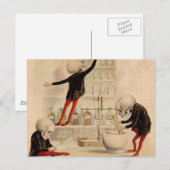 Carte Postale Pharmacie squelettique (Devant / Derrière)