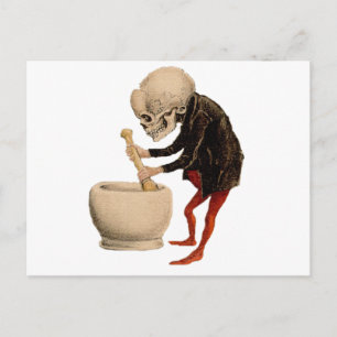 Carte Postale Pharmacie squelettique