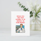 Carte Postale pharmacien (Debout devant)