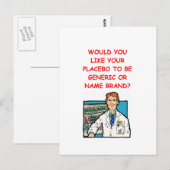Carte Postale pharmacien (Devant / Derrière)