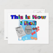 Carte Postale Pharmacien Comment je rends des graphiques uniques (Devant / Derrière)