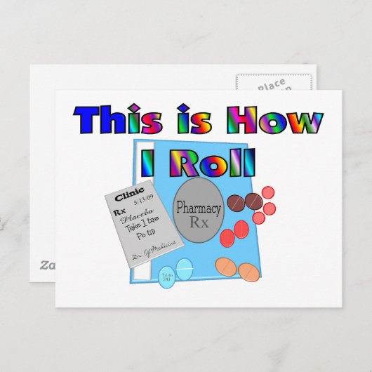 Carte Postale Pharmacien Comment je rends des graphiques uniques (Devant / Derrière)