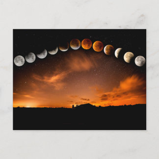 Carte Postale phases de la lune