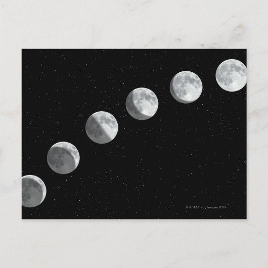 Carte Postale Phases de la lune (Devant)