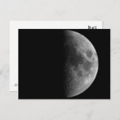 Carte Postale Phases de la lune (Devant / Derrière)