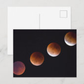 Carte Postale Phases de l'éclipse lunaire totale | Seattle (Devant / Derrière)