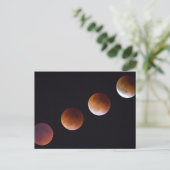 Carte Postale Phases de l'éclipse lunaire totale | Seattle (Debout devant)