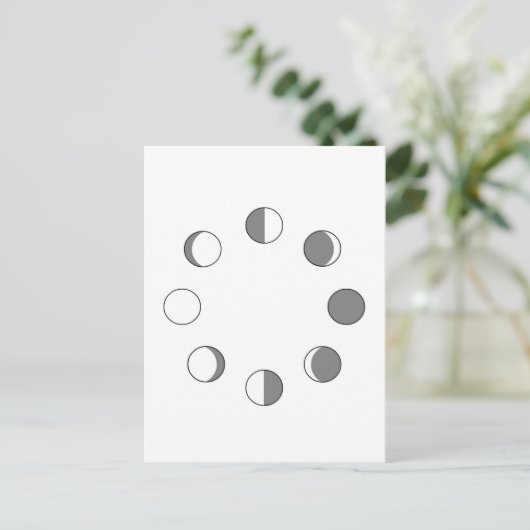 CARTE POSTALE PHASES LUNE (Debout devant)