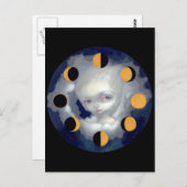 Carte postale "Phases Lunes" (Devant / Derrière)