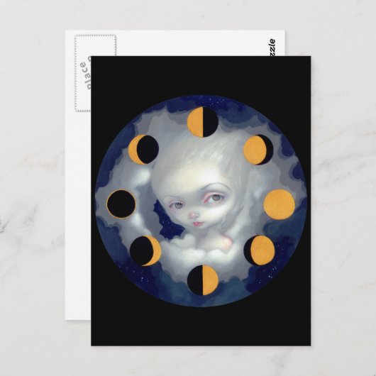 Carte postale "Phases Lunes" (Devant / Derrière)