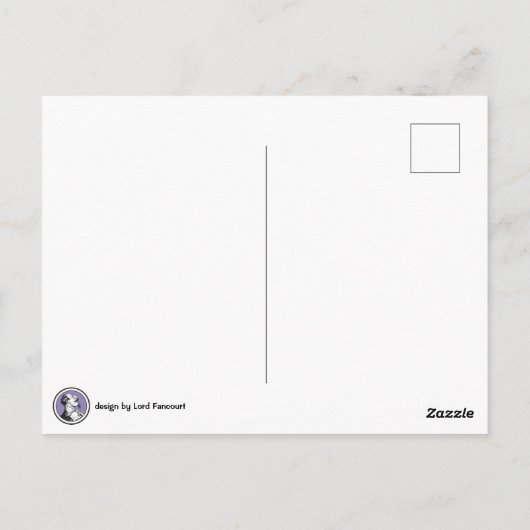 Carte Postale Phasques de l'évitement Spacecat (Dos)