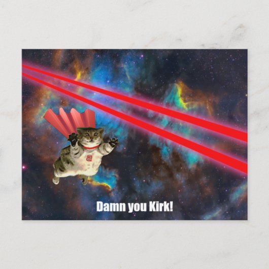 Carte Postale Phasques de l'évitement Spacecat (Devant)