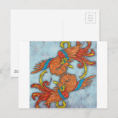 Carte Postale Phénix chinois (Devant / Derrière)