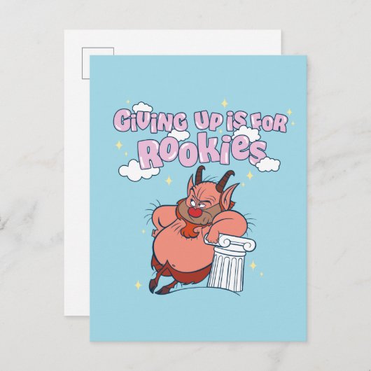 Carte Postale Phil - Giving Up is for Rookies Postcard (Devant / Derrière)