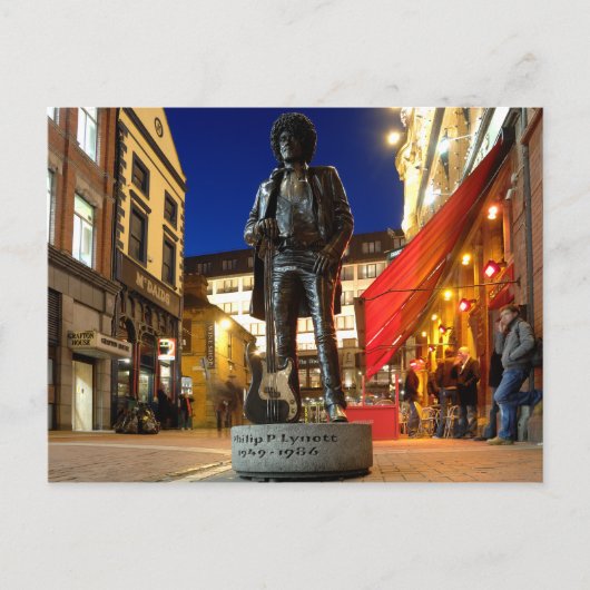 Carte Postale Phil Lynott Sculpture / Dublin Postcard (Devant)