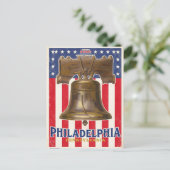 Carte Postale Philadelphia Liberty Bell Vintage (Debout devant)