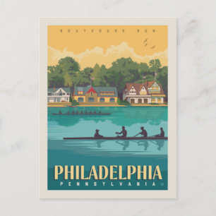 Carte Postale Philadelphia, PA Boathouse Row