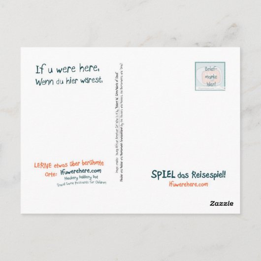 Carte Postale Philadelphie (Dos)